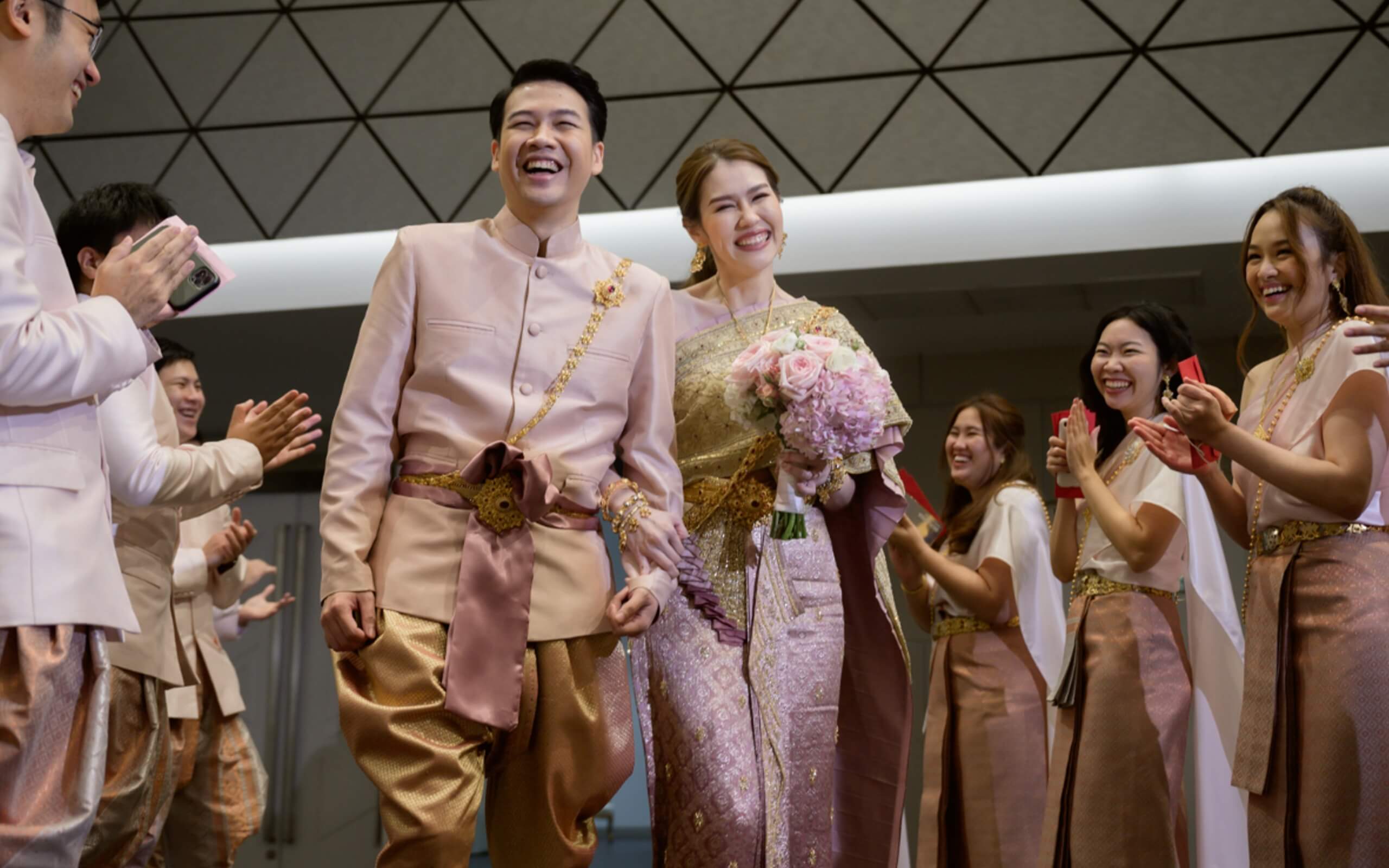 Thai wedding couple